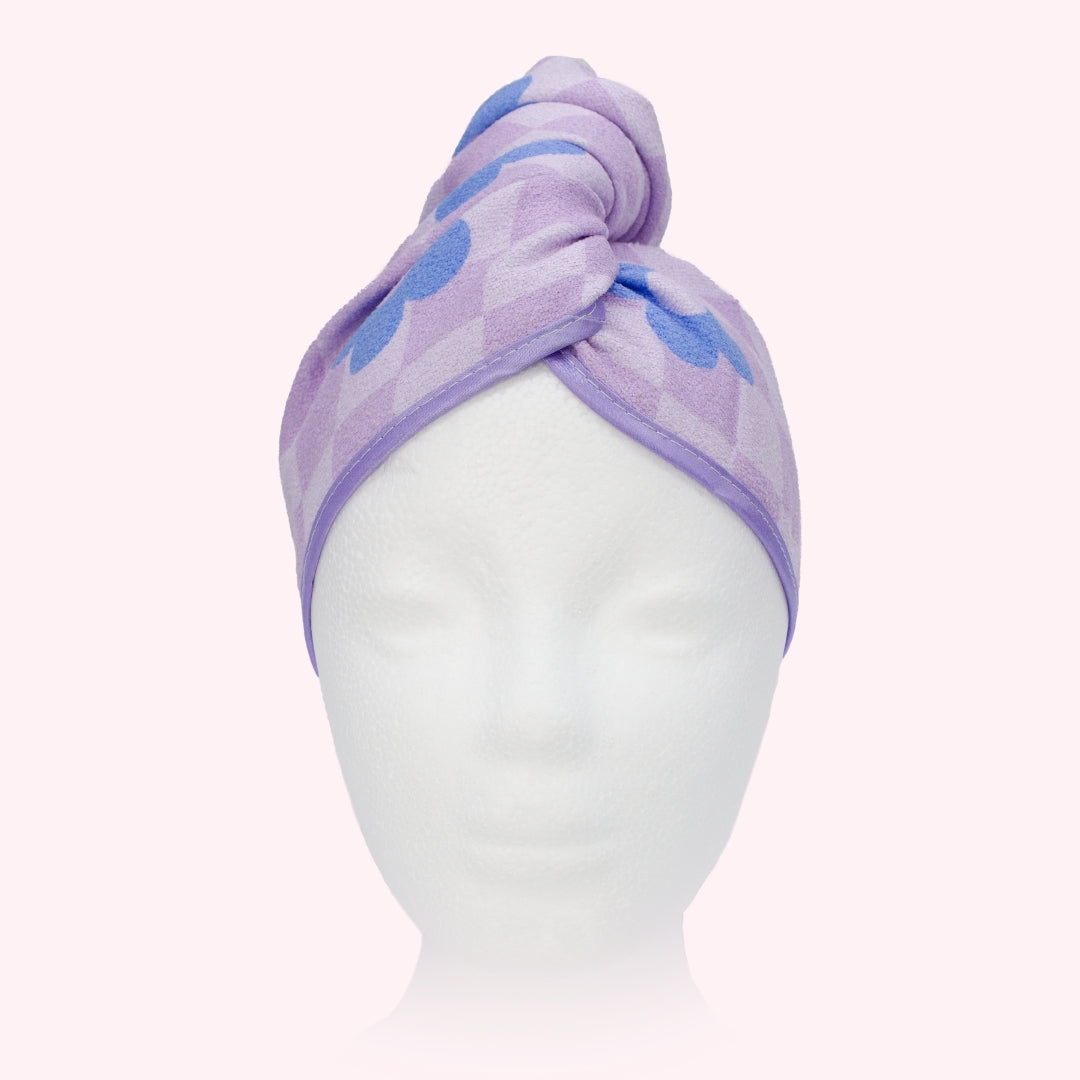 Unicorn Microfibre Hair Towel® - Retro Bloom