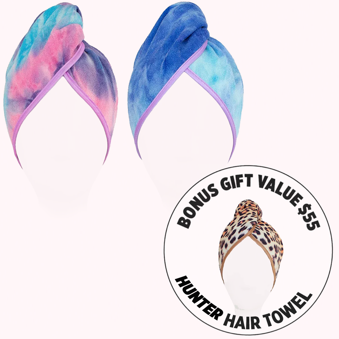 Unicorn 3 pack : 1 TD, 1 Plain + Bonus Hair Towel
