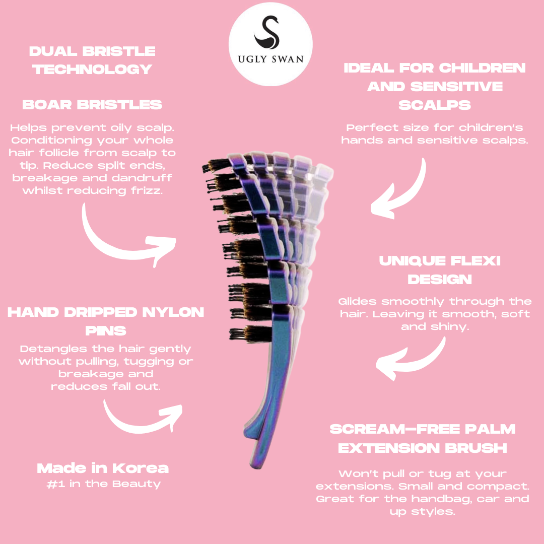 Scream-Free® Palm Hair Brush: Palm Flexi