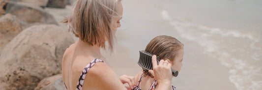 Brushing out Beach Hair