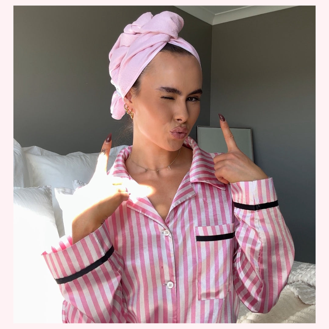 Unicorn Microfibre Hair Towel® Wrap - Blush Bloom