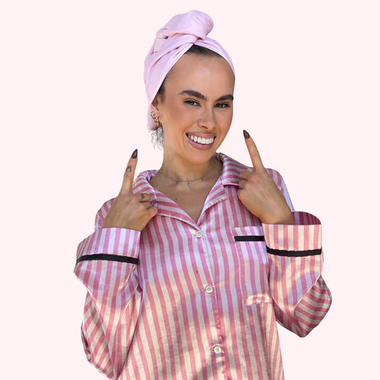 Unicorn Microfibre Hair Towel® Wrap - Blush Bloom