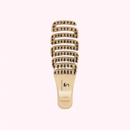 Free Detangling Hair Brush Palm Flexi Wild - Gold