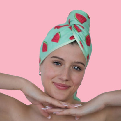 Unicorn Microfibre Hair Towel® Wrap - Watermelon