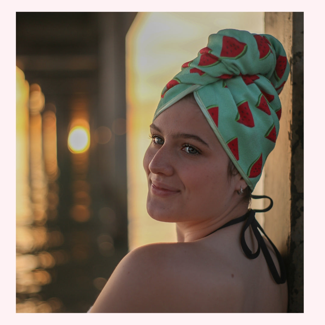 Unicorn Microfibre Hair Towel® Wrap - Watermelon