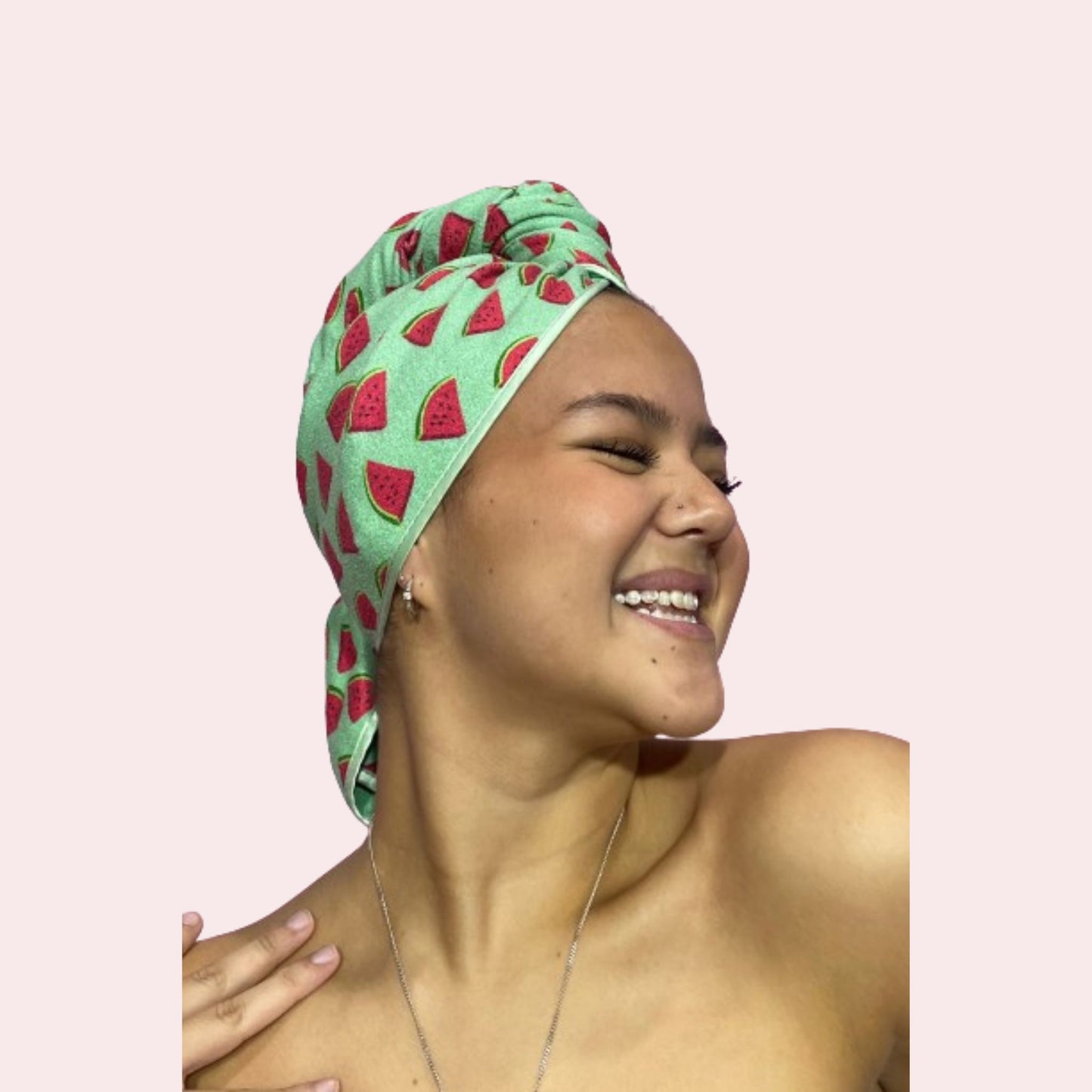 Unicorn Microfibre Hair Towel ™Wrap  Twin Pack : Strawberry & Watermelon