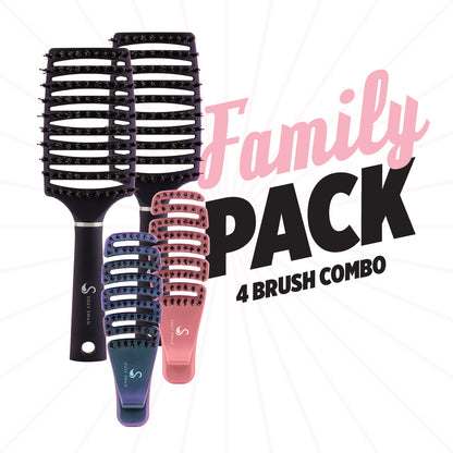 Family Hair Brush Pack - Ugly Swan